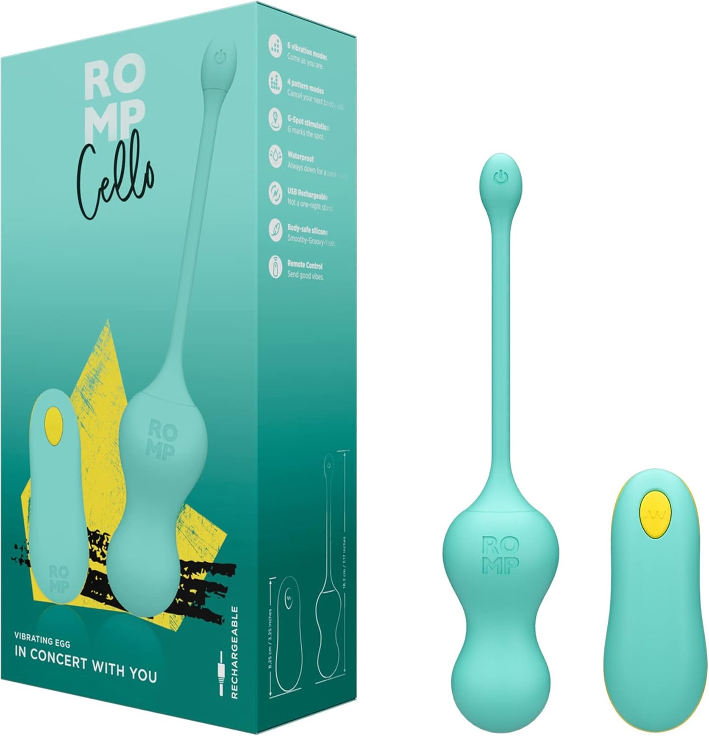 ROMP Cello G-Spot Egg Vibrator