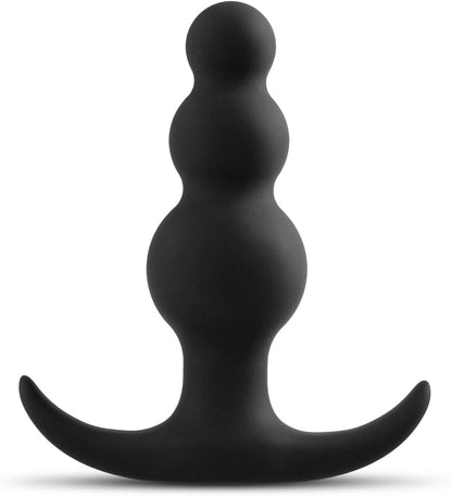 Anal Adventures Platinum Beaded Silicone Butt Plug