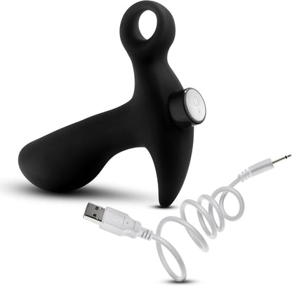 Anal Adventures Platinum Silicone Rechargeable Vibrating Prostate Massager