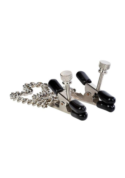 Nipple Play Bull Nose Nipple Clamps Non-Piercing - Silver