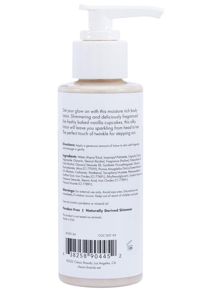 Gold Shimmer Lotion - Vanilla Cupcake - 2 Left