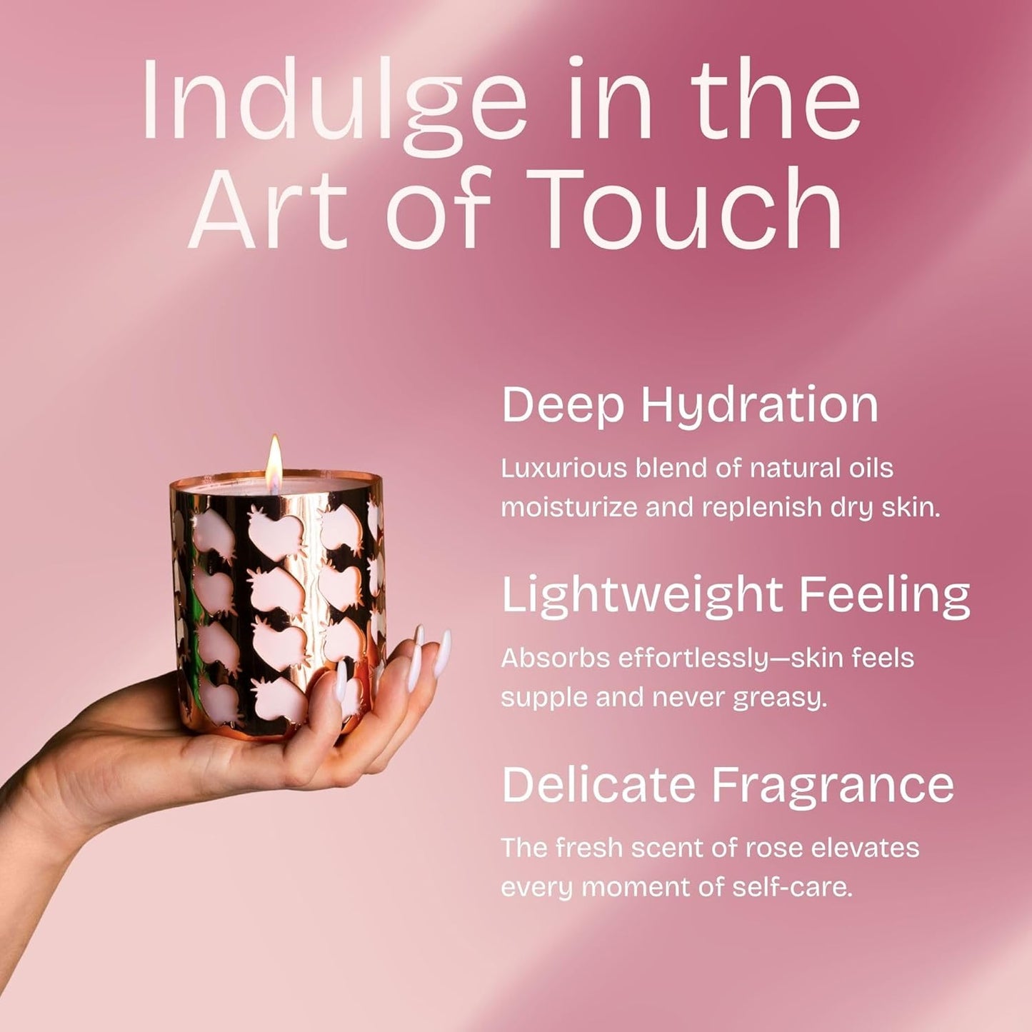 HighOnLove Massage Candle - Rose Bud