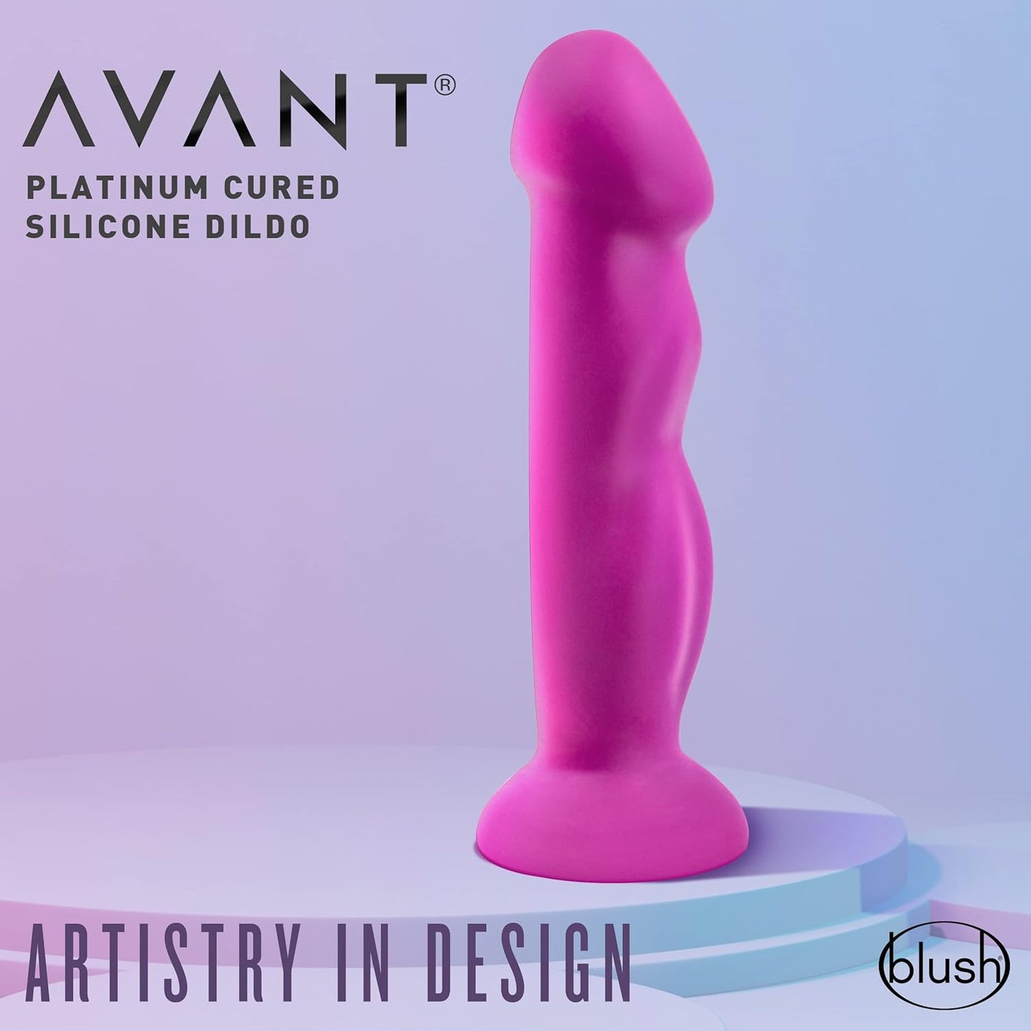 Avant D11 Suko 8 in. Dual Density Silicone Dildo Violet