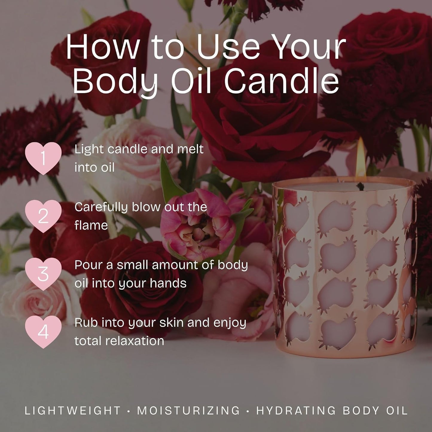 HighOnLove Massage Candle - Rose Bud