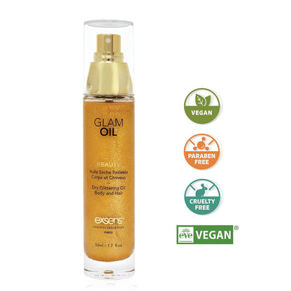EXSENS of Paris Beauty Glam Oil w/Glitter