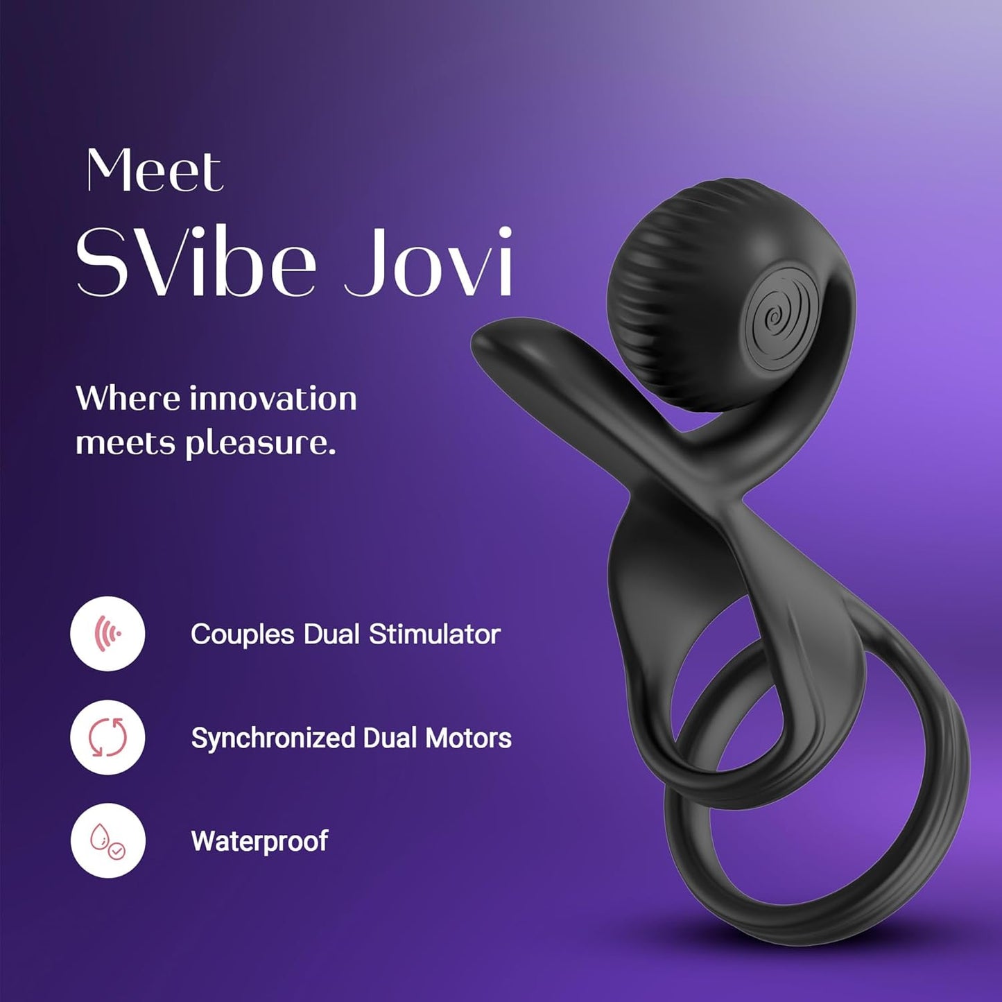SVibe Snail JOVI Arc Couples Ring
