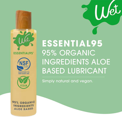 Wet 95% Organic Naturally Aloe Based Lubricant