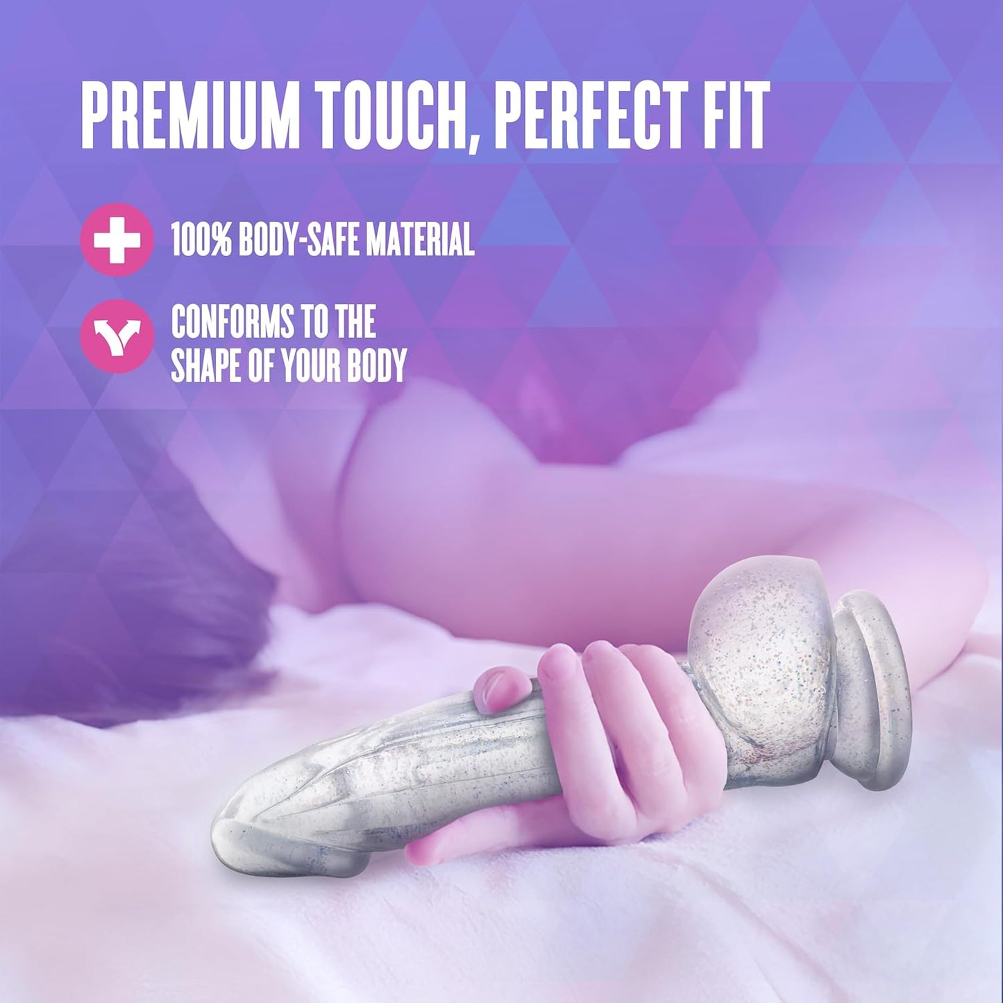 Naturally Yours Bling 7.5 Inch Realistic Glitter Dildo