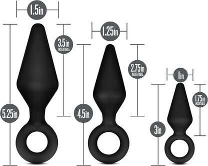 Anal Adventures Platinum Silicone Loop Plug Kit