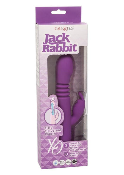 Jack Rabbit Elite Thrusting Rabbit Silicone Rechargeable Rabbit Vibrator
