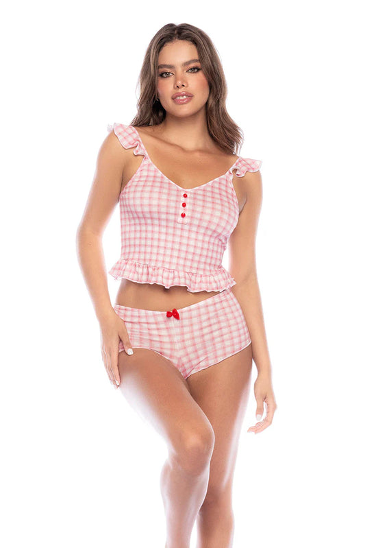 Vichy Pink Plaid Pajamas
