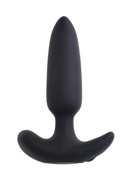 Selopa Black Beauty Rechargeable Silicone Vibrating Anal Plug with Remote Control