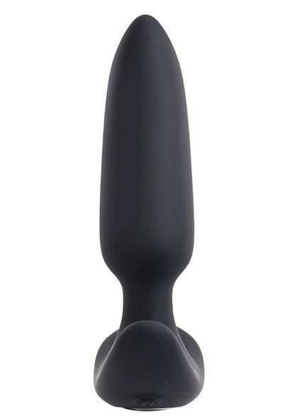 Selopa Black Beauty Rechargeable Silicone Vibrating Anal Plug with Remote Control