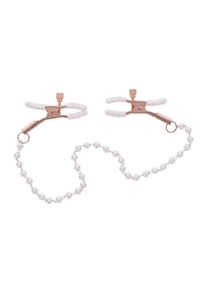 Sex & Mischief Peaches 'n CreaMe Pearl Nipple Clamps