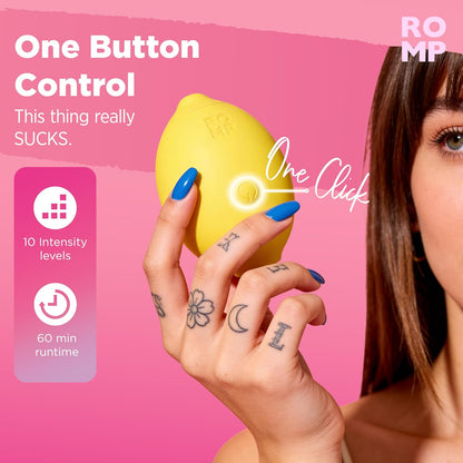 ROMP Lemon Crush Clitoral Stimulator with Pleasure Air