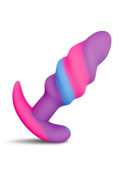 Creature Cocks Unicorn Swirl Silicone Small Butt Plug