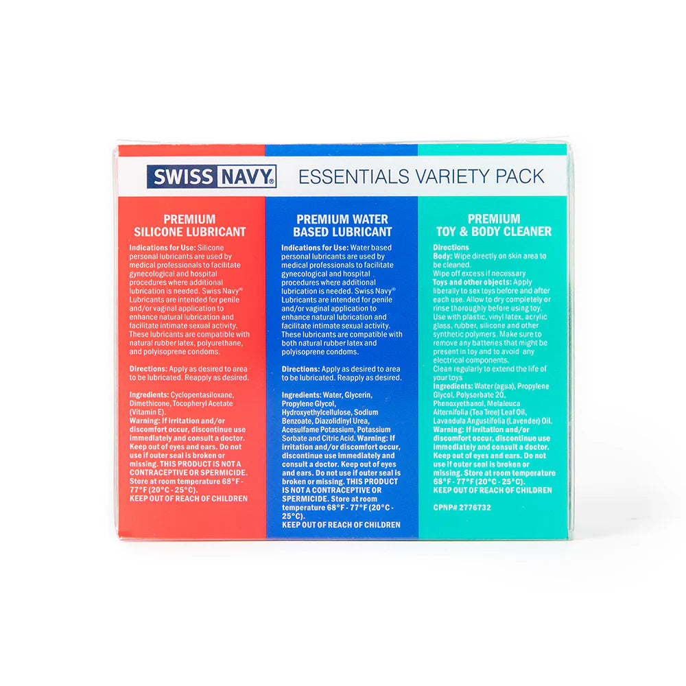 Swiss Navy Essentials Variety Pack