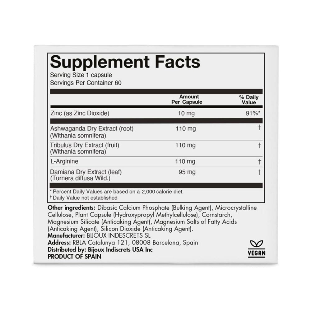 Bijoux Indiscrets Sex au Naturel Orgasm Glow Supplement 60 Capsules