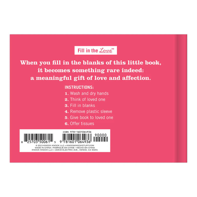 What I Love About You by Me Activity Book