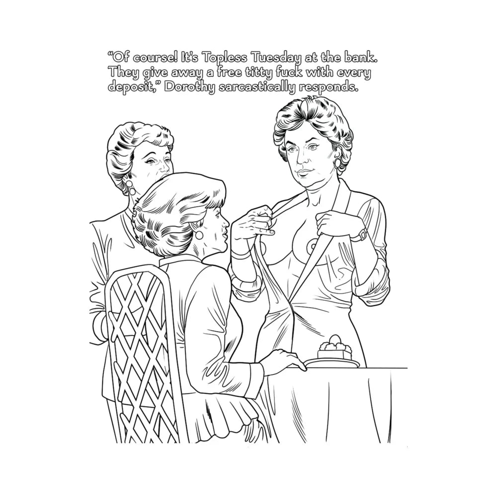The Golden GILFs Parody Coloring Book