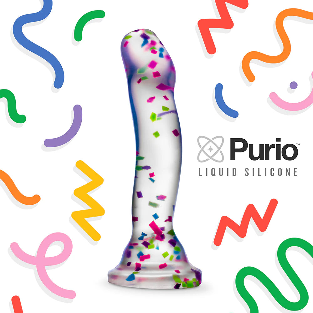 Neo Elite Glow in the Dark Hanky Panky Dildo-Confetti
