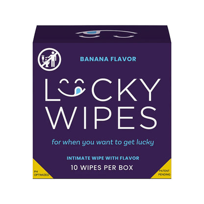 Sweetums Lucky Flavored Wipes 10-Pack - For Men