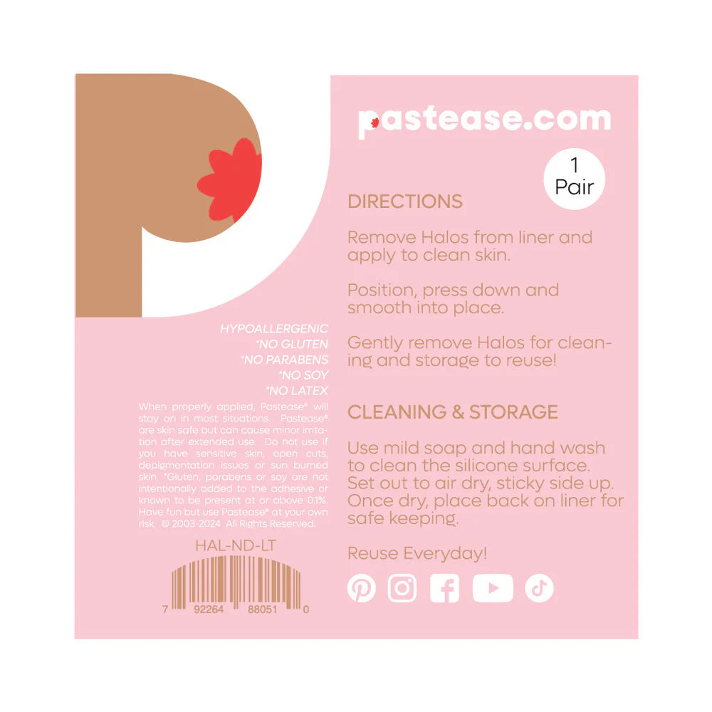 Pastease Halos Reusable Sticky Adhesive Silicone Nipple Cover