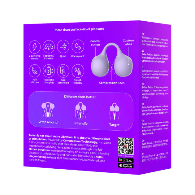 SVibe Snail Twinn Finger Vibrator (App Enabled)