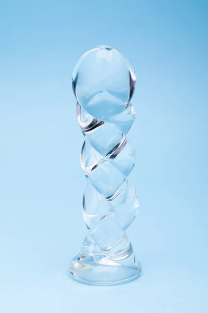 Clarity Seraphic Braid Glass Dildo