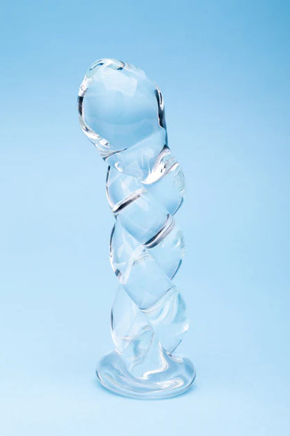 Clarity Seraphic Braid Glass Dildo