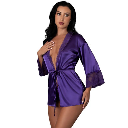 Silk Satin Petals Robe
