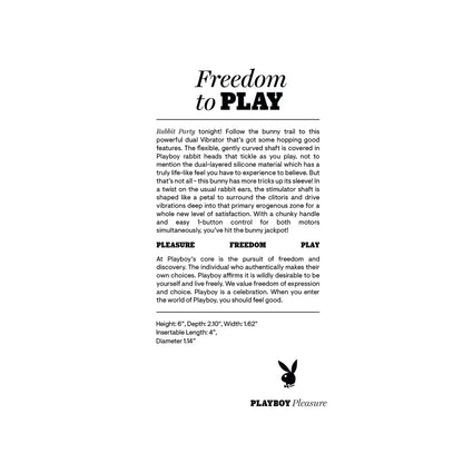 Playboy Rabbit Party Petal