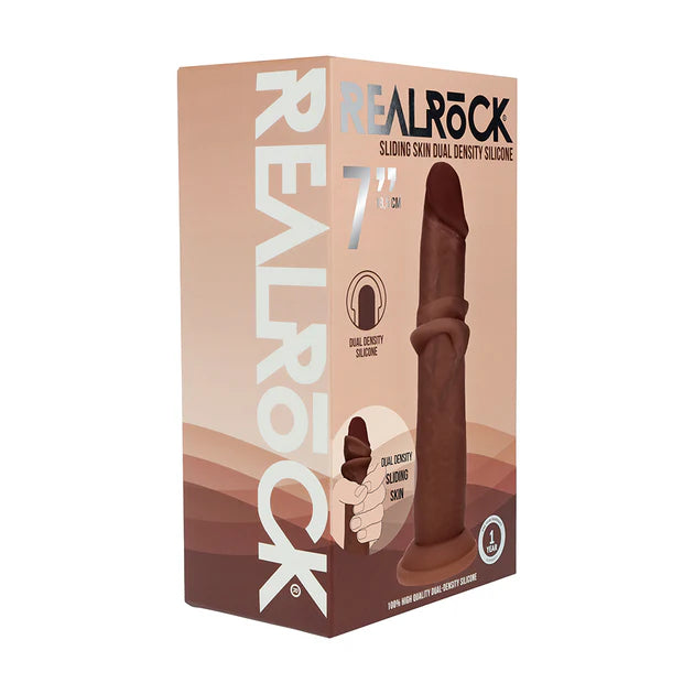 Realrock Sliding Skin Dual Density Silicone Dildo