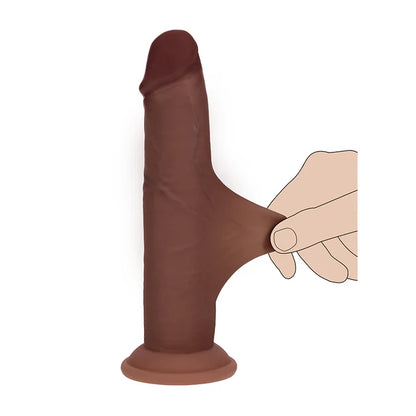Realrock Sliding Skin Dual Density Silicone Dildo