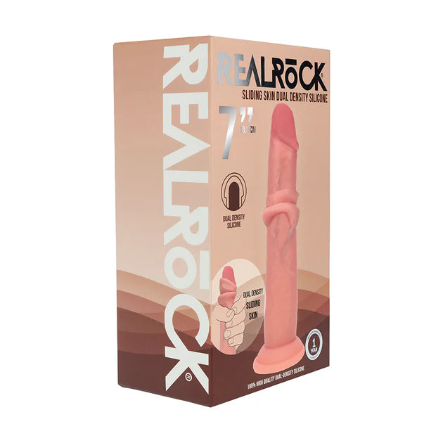 Realrock Sliding Skin Dual Density Silicone Dildo