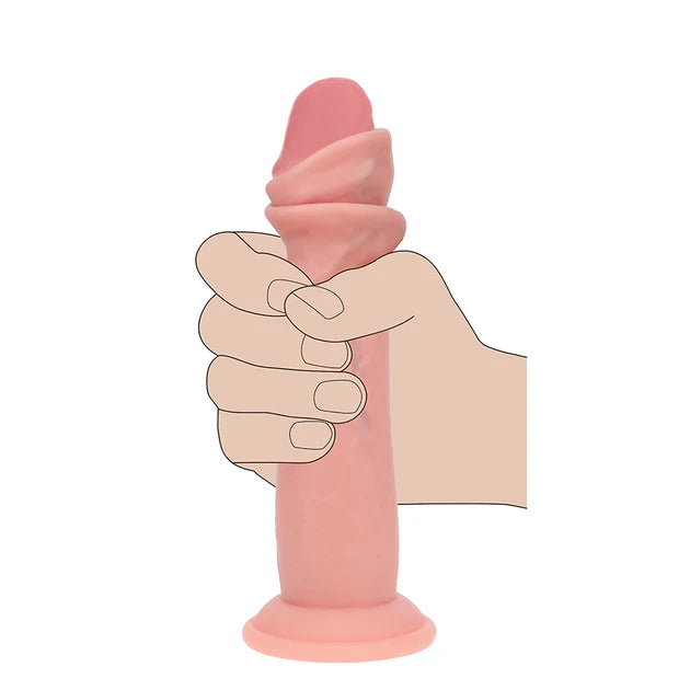 Realrock Sliding Skin Dual Density Silicone Dildo