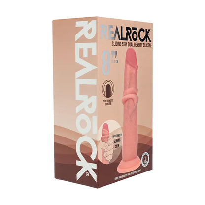 Realrock Sliding Skin Dual Density Silicone Dildo