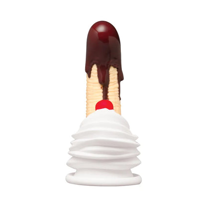 Simply Sweet Chocolate Dipped Banana Split Premium Silicone Dildo