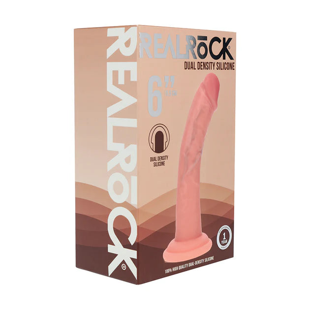 Realrock Dual Density Silicone Realistic Curved Dildo
