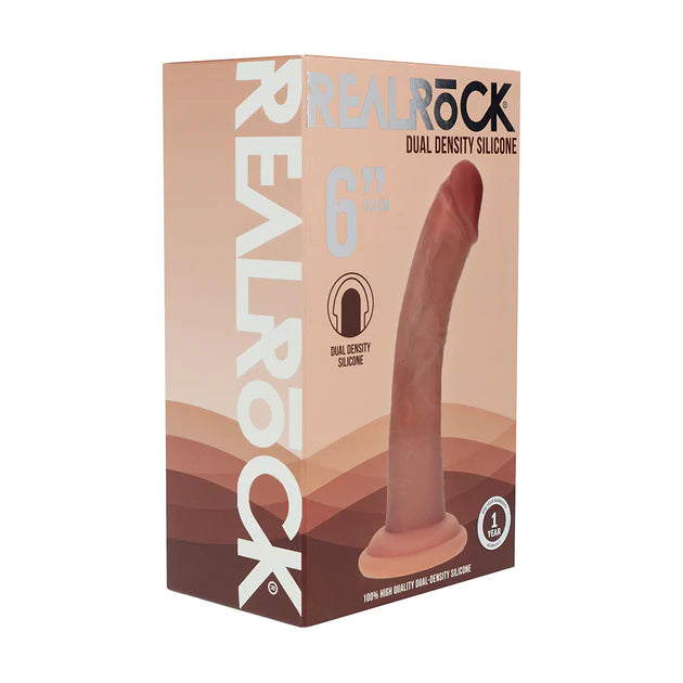 Realrock Dual Density Silicone Realistic Curved Dildo