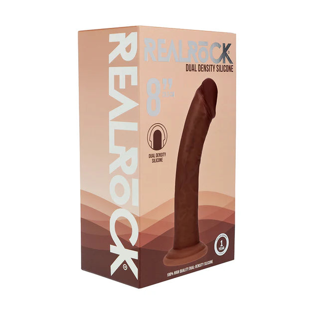 Realrock Dual Density Silicone Realistic Curved Dildo