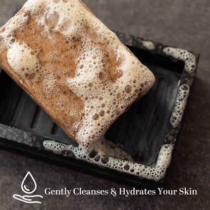 Authentic African Black Soap 4-Pack, 100% Natural Soap