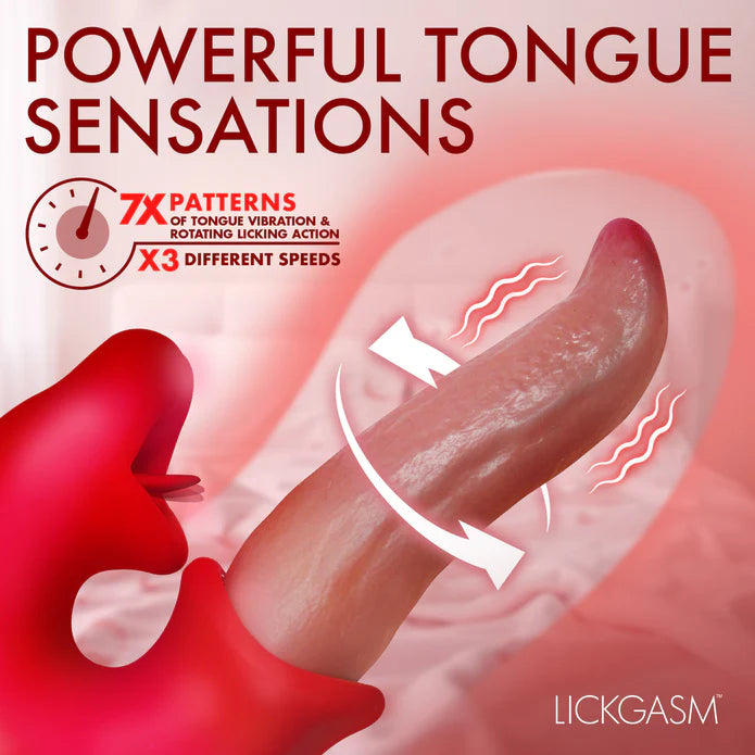 Lickgasm Lusty Licker Kissing and Licking Tongue Vibrator