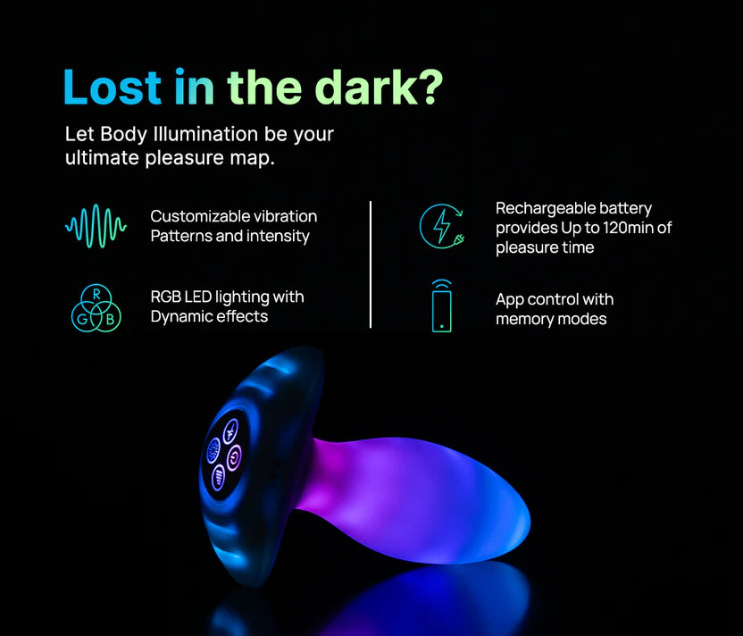 Illumination LED Anal Plug