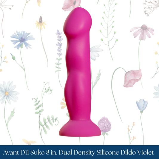 Avant D11 Suko 8 in. Dual Density Silicone Dildo Violet