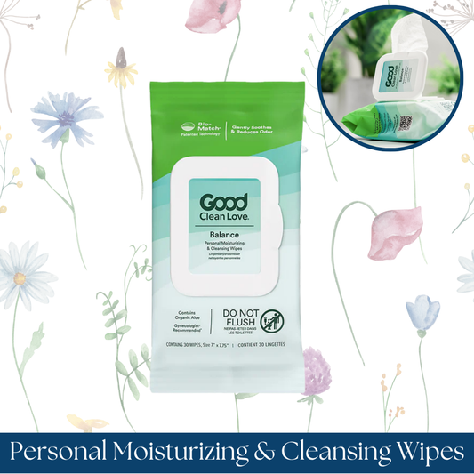 Good Clean Love Balance Personal Moisturizing & Cleansing Wipes 30 ct