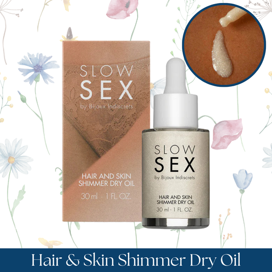 Bijoux Indiscrets Slow Sex Hair & Skin Shimmer Dry Oil