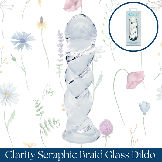 Clarity Seraphic Braid Glass Dildo