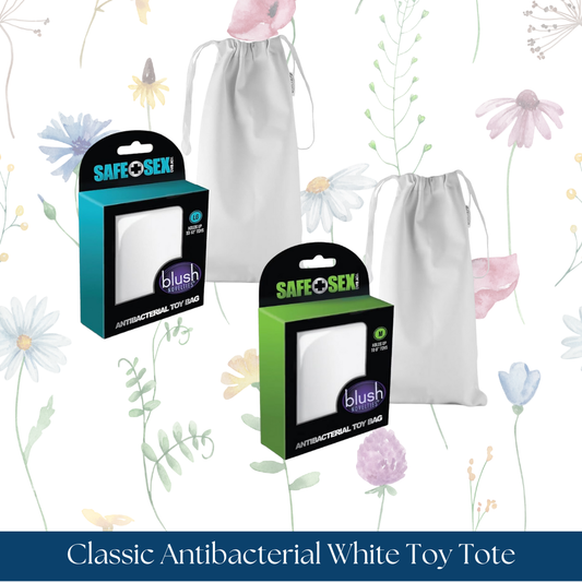 Classic Antibacterial White Toy Tote