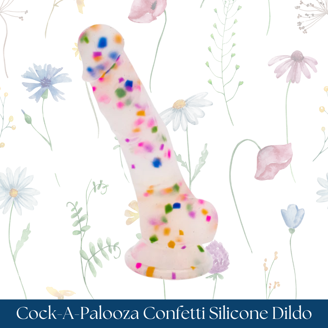 Cock-A-Palooza Confetti Silicone Dildo